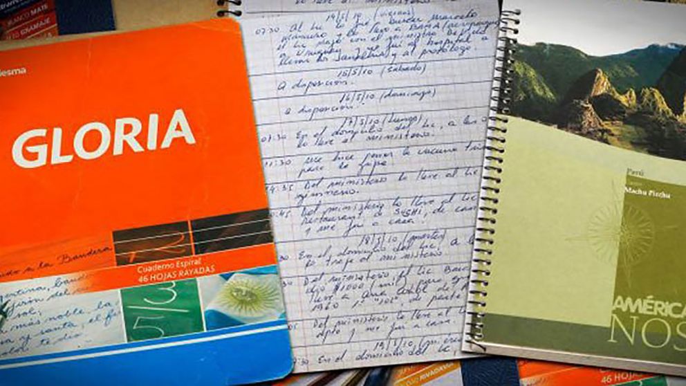 Dos estudios periciales determinaron que los cuadernos atribuidos a Oscar Centeno presentan alteraciones.