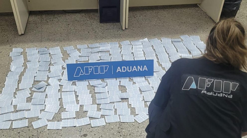 El clorhidrato de metilfenidato hallado por la Aduana durante un operativo en la frontera.