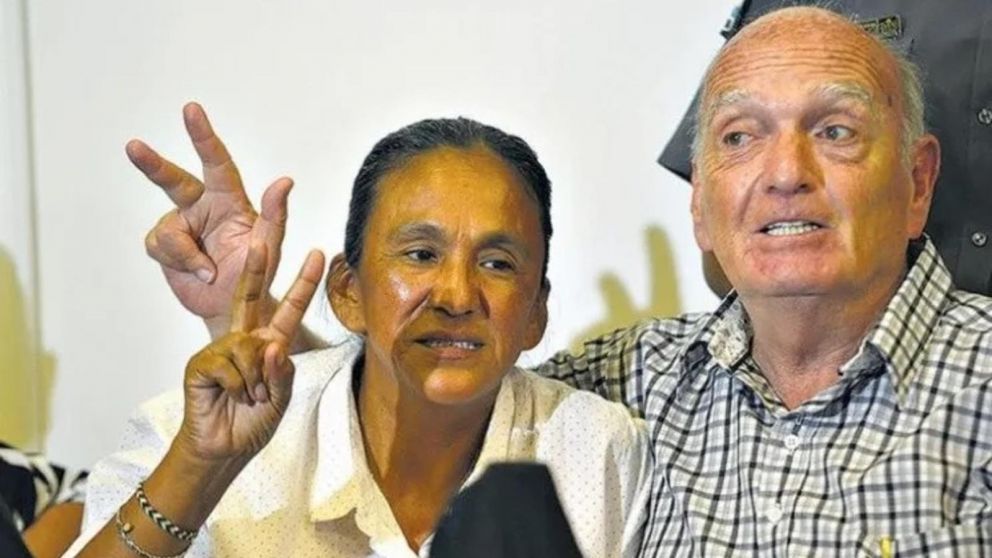 Milagro Sala y Raúl Noro (Archivo).