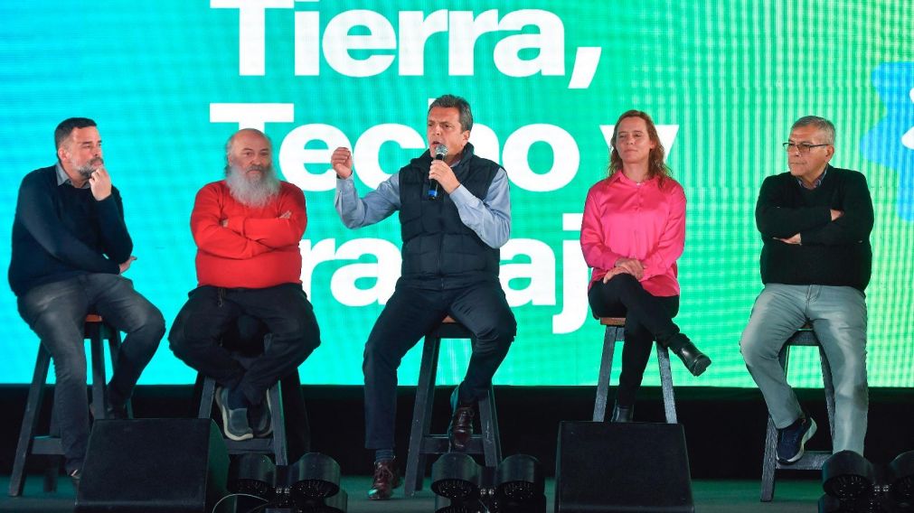 Sergio Massa encabezó un acto en Ferro en el que habló sobre el monotributo productivo (Gentileza @SergioMassa).