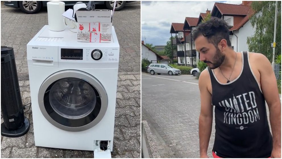 Recorrieron las calles alemanas y encontraron electrodom�sticos para su hogar.