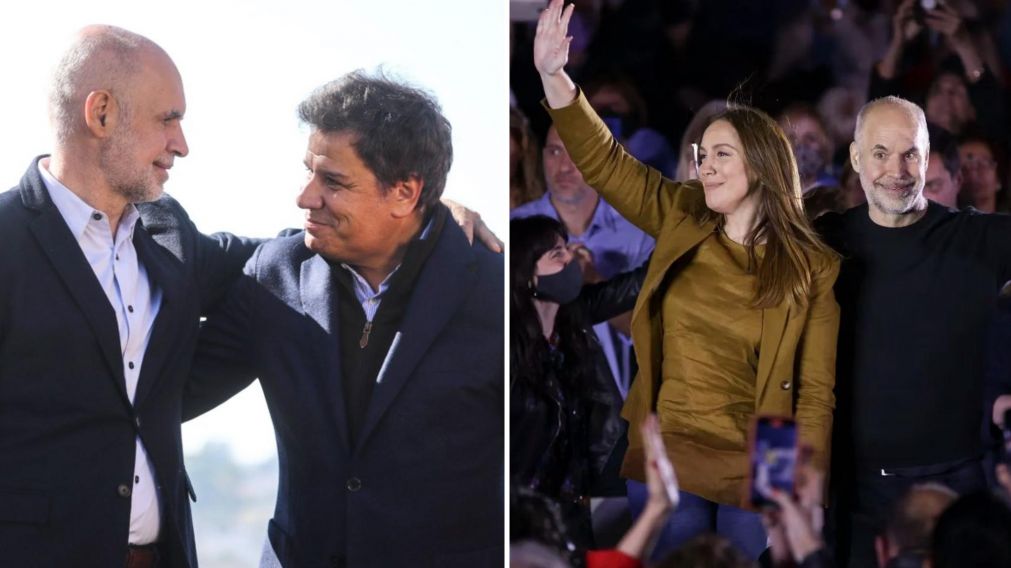 Vidal y Manes respaldaron la precandidatura presidencial de Rodríguez Larreta (Twitter).