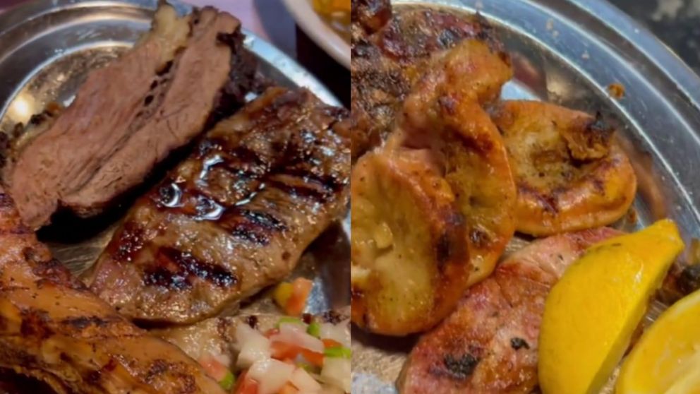 Mostró todo lo que comió en una parrilla de Buenos Aires y el precio enloqueció a los usuarios de TikTok.