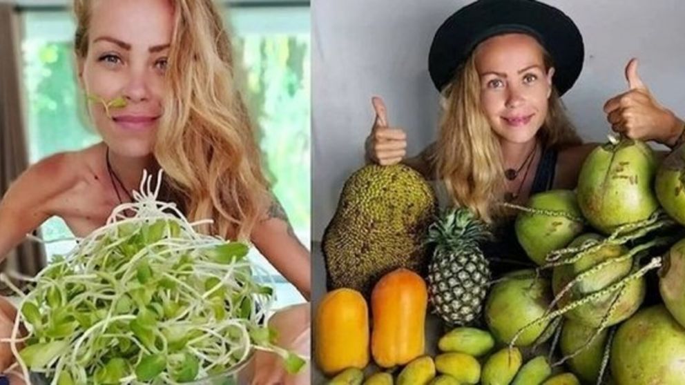 Una influencer vegana murió tras realizar una dieta "extrema" a base de frutas exóticas (Imagen redes sociales).