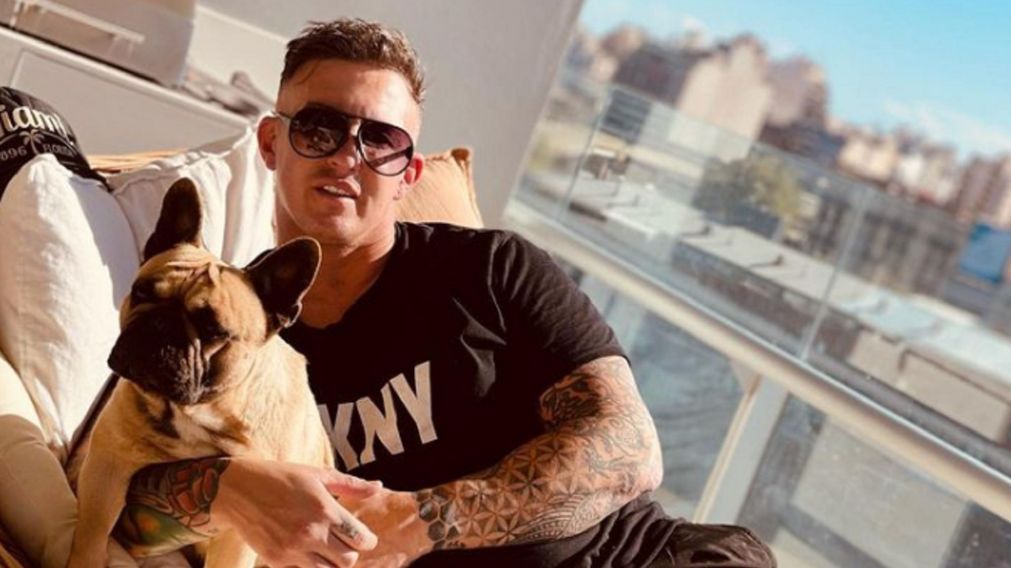 El empresario asesinado y su perro Kupper (Instagram/@fernandoperezalgaba).