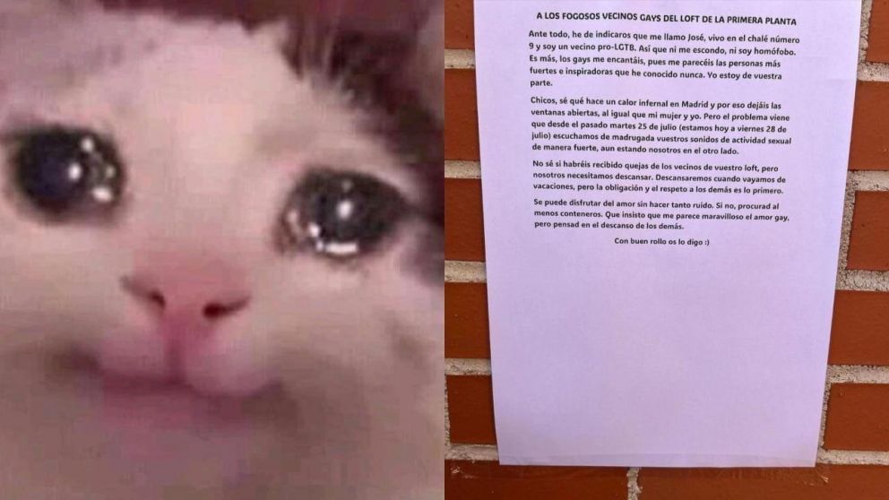 El reclamo de un hombre a sus vecinos es viral en Twitter.