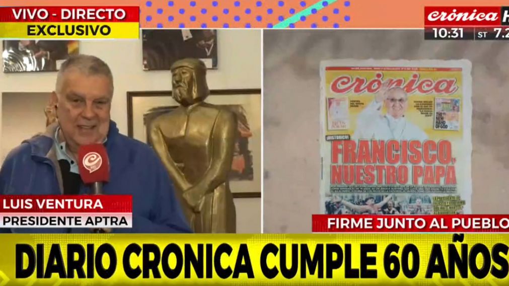Luis Ventura habl� sobre los 60 a�os de Cr�nica.