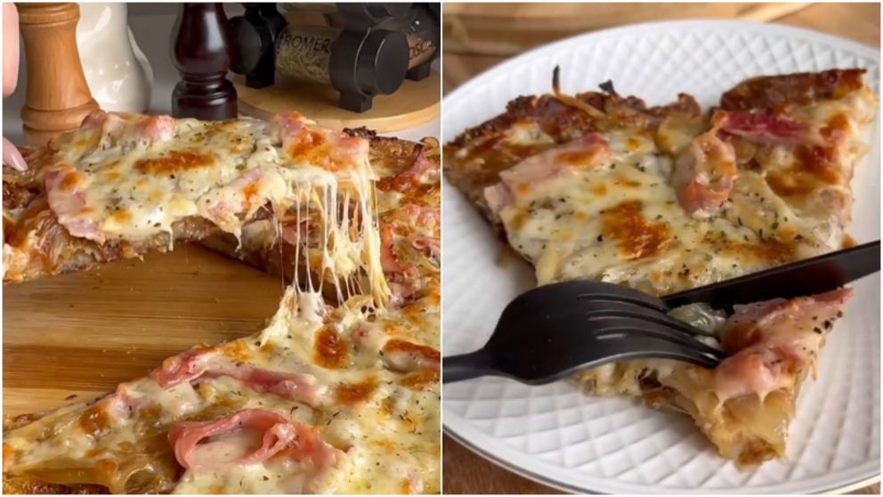 La pizza de fugazzeta que es viral en TikTok por tener un ingrediente secreto y riqu�simo.