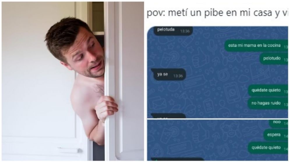 Meti� un chico a su casa sin permiso, su mam� lleg� y lo tuvo que esconder: los desopilantes mensajes que mantuvieron se volvieron virales en Twitter.
