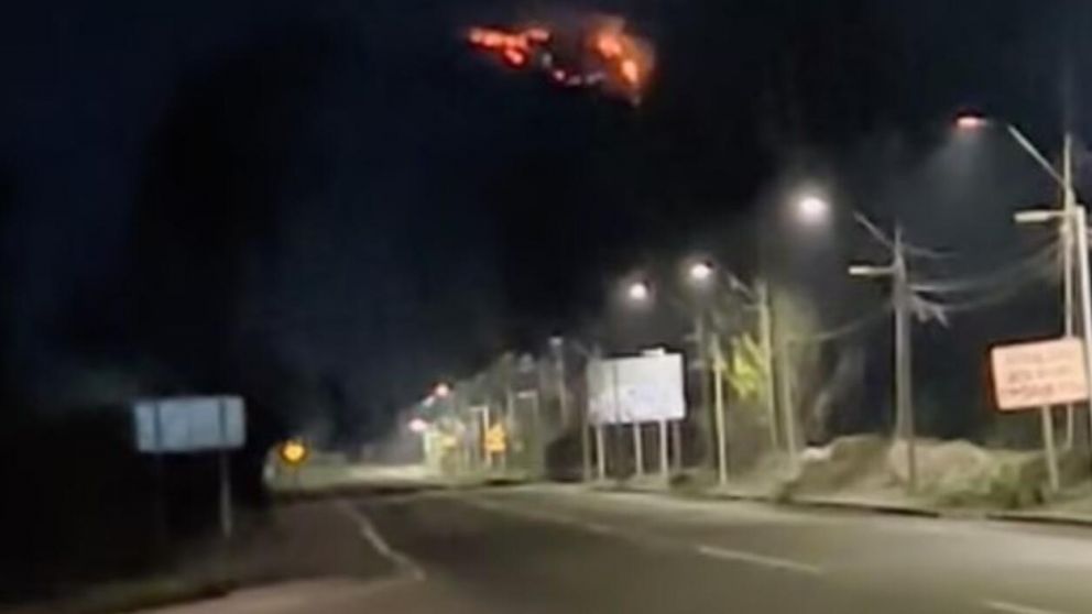 El fenómeno fue visto en el cielo de Chile (TikTok).