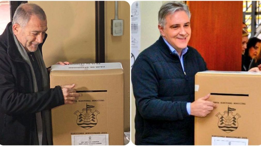 Luis Juez y Martín Llaryora votaron este domingo en las elecciones para intendente de la ciudad de Córdoba.