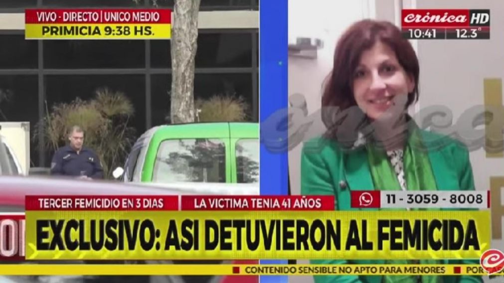 La víctima y el lugar del femicidio, en el oeste del Conurbano.