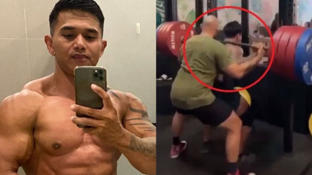 Un fisiculturista de 33 años murió tras caerle una pesa de más de 200 kilos encima (Imagen redes sociales).