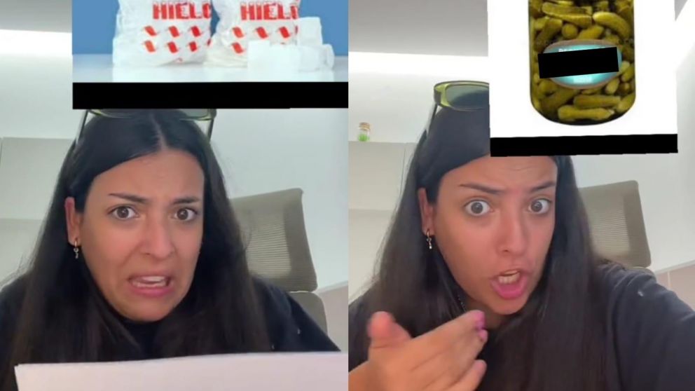 Cuando la mujer fue a chequear al ticket los productos que había comprado, se encontró con un "jeroglífico" y terminó volviéndose viral por contarlo en TikTok.