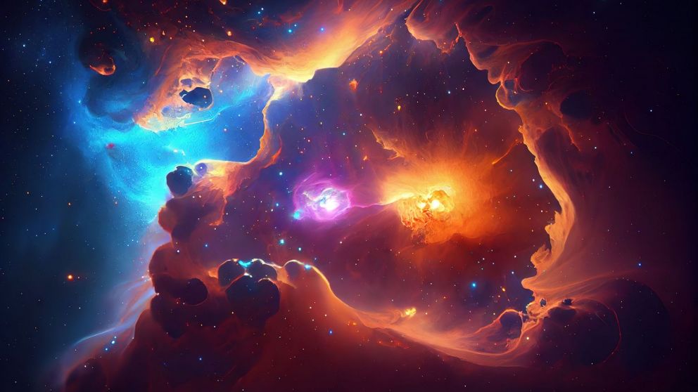 La NASA y la ESA hallaron una colisión entre dos cúmulos de galaxias distantes que dio nacimiento a un "monstruo galáctico" (Imagen ilustrativa).