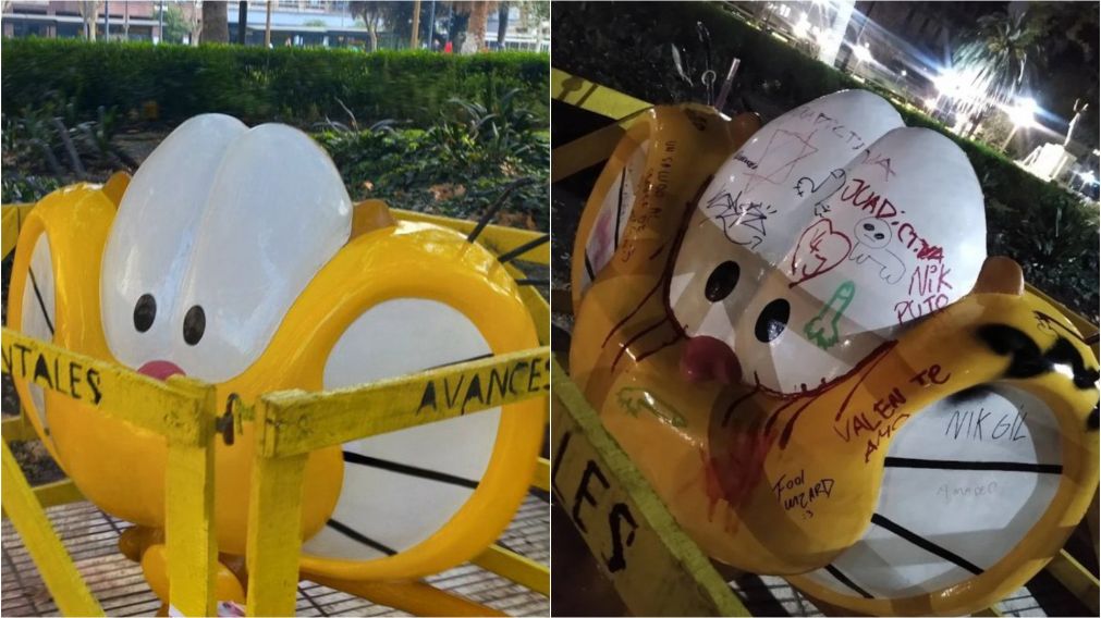 Se conoció la verdad detrás de las "vallas antivandálicas" que "protegieron" la estatua de Gaturro