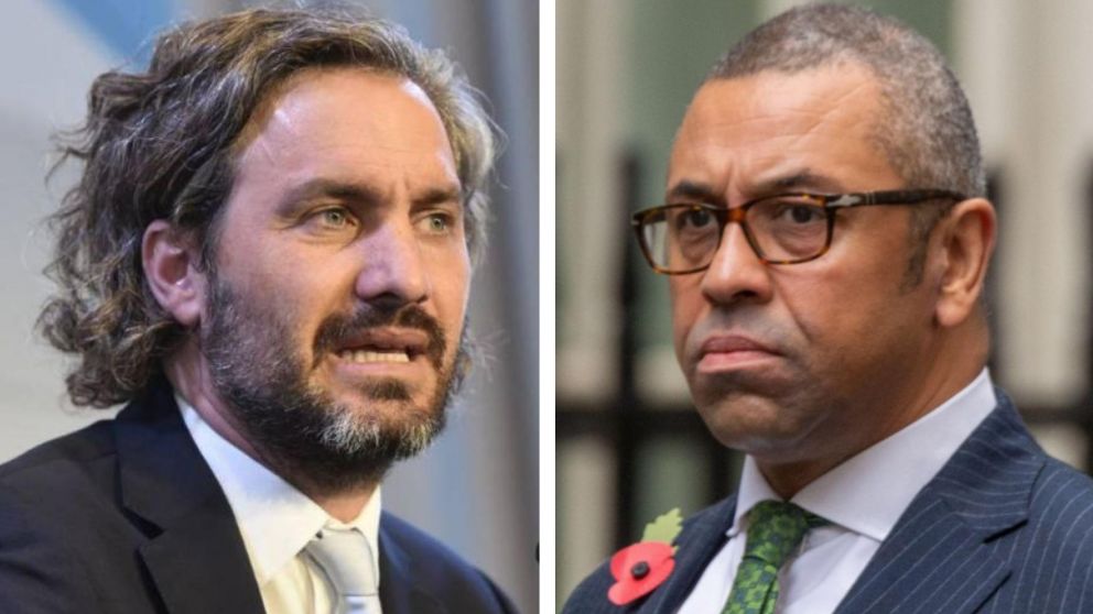 Santiago Cafiero le recordó a Cleverly que por resolución de la ONU la autodeterminación de los habitantes no resulta aplicable a los habitantes de Malvinas.