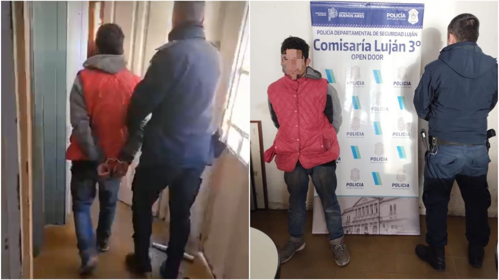 El imputado fue filmado en pleno robo por una cámara de seguridad.