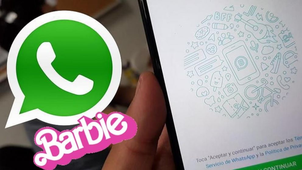 Cómo activar el "modo Barbie" en WhatsApp.