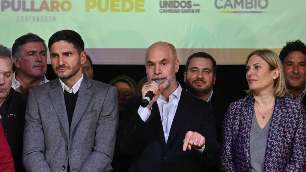 Horacio Rodríguez buscó capitalizar el triunfo de Maximiliano Pullaro en las PASO de Santa Fe (Télam).
