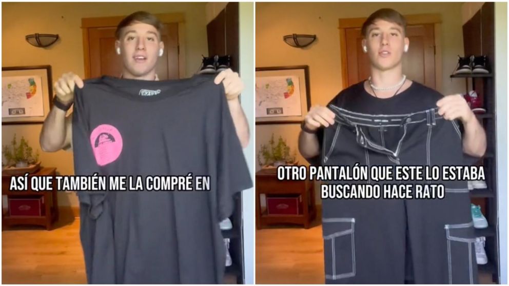 El joven llamó la atención de varios argentinos con su video en TikTok.