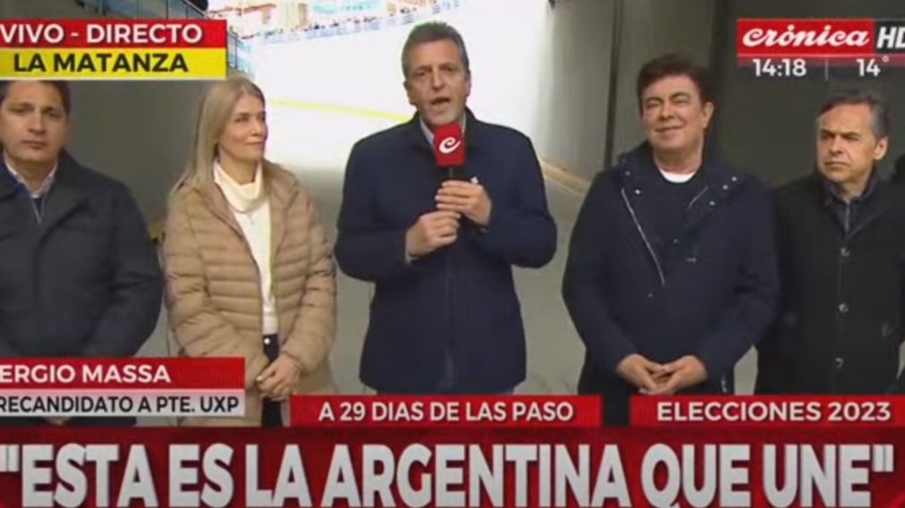 Sergio Massa habló en Crónica HD.