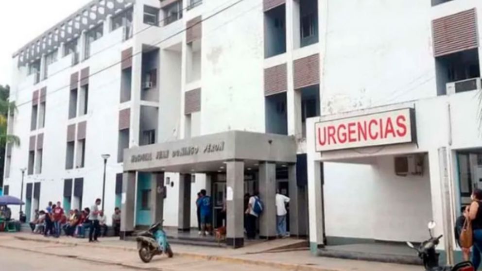 El centro de salud del cual desapareció la beba.