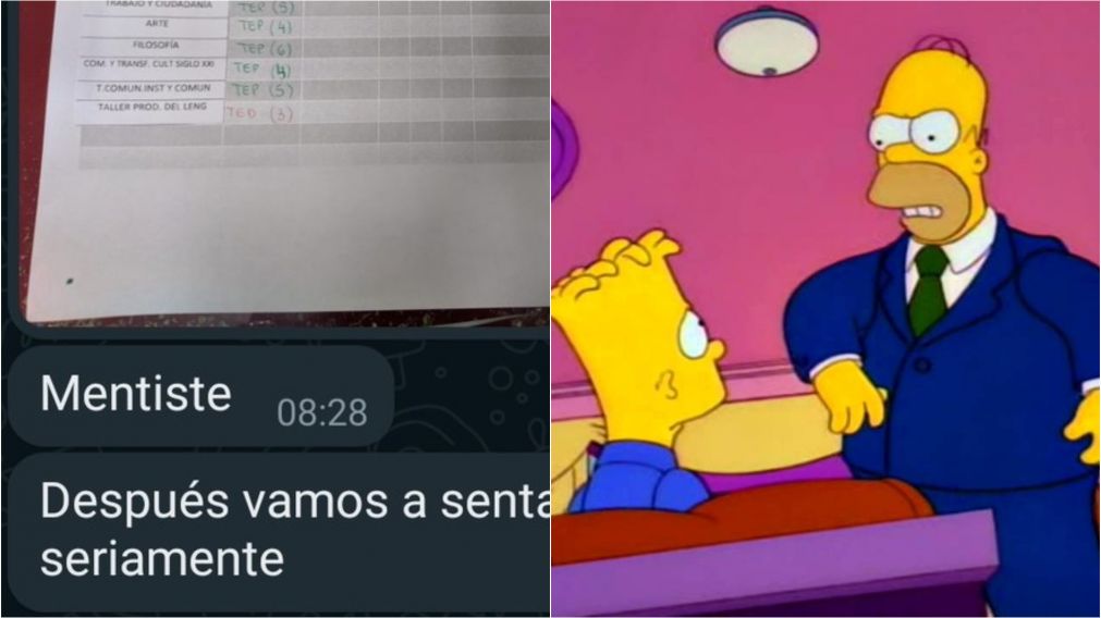 "Sos un burro y un mentiroso": lapidaria reacción de un padre con su hijo luego de que mintiera sobre las notas del boletín