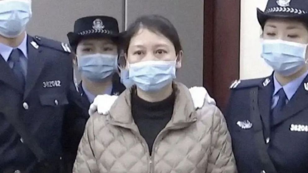 La maestra durante el juicio en que fue sentenciada a muerte.