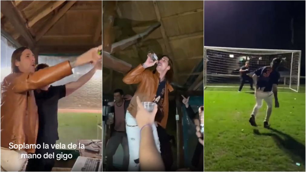 Fiesta, alcohol, y hasta un torneo de penales: grupo de amigos contrató al “Gigoló” para celebrar un cumpleaños y son furor en TikTok