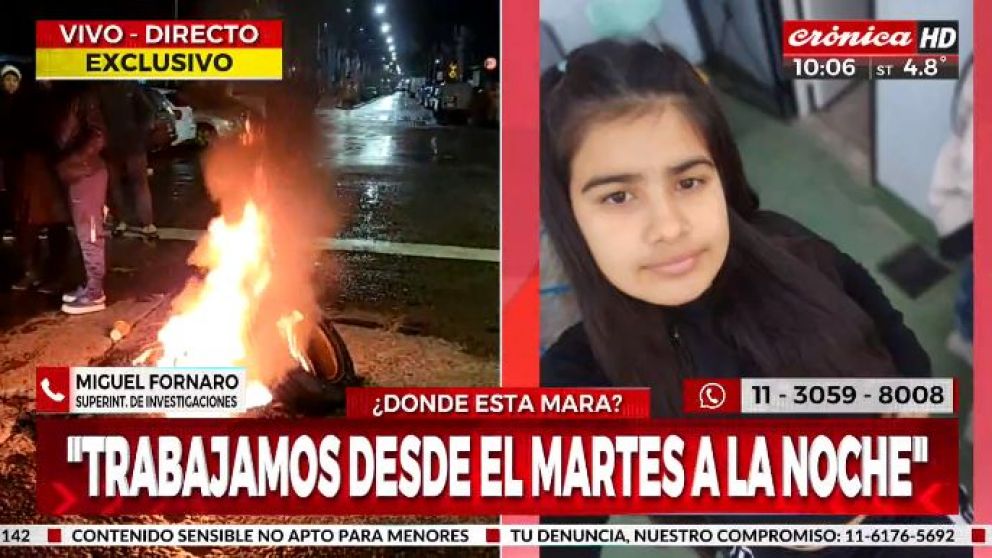 Desesperada búsqueda de Mara: habla el comisario a cargo de la investigación