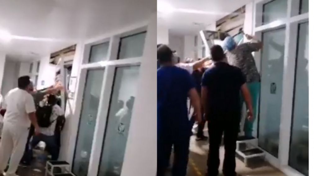 Una nena de 6 años murió aplastada por un ascensor cuando era trasladada en un hospital (Imagen captura vídeo).