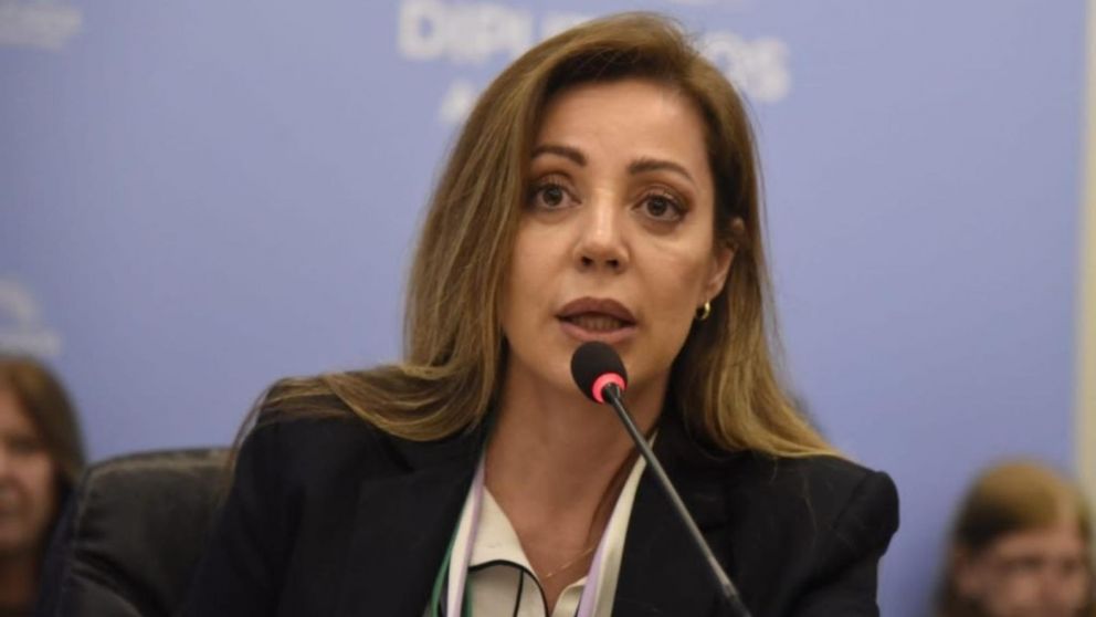Flavia Royon en su discurso en el plenario de la Cámara de Diputados de la Nación.