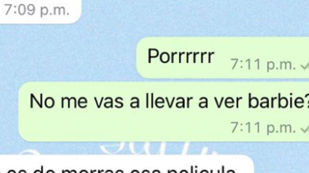 Le pidió a su novio que la lleve a ver "Barbie" y él le dijo que no por un insólito motivo.