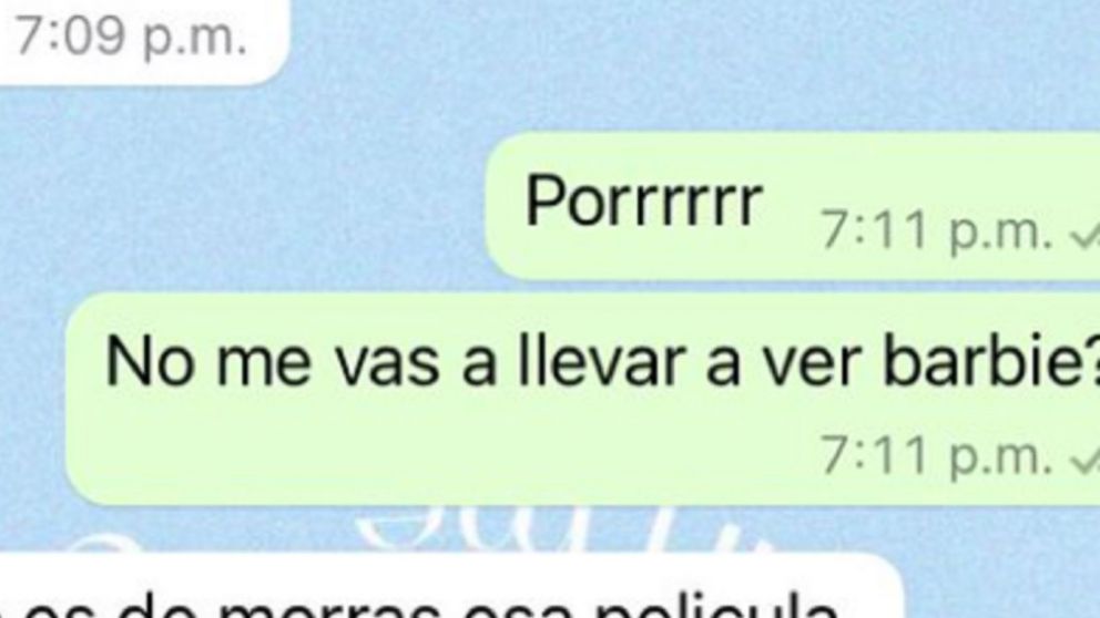 Le pidió a su novio que la lleve a ver "Barbie" y él le dijo que no por un insólito motivo.