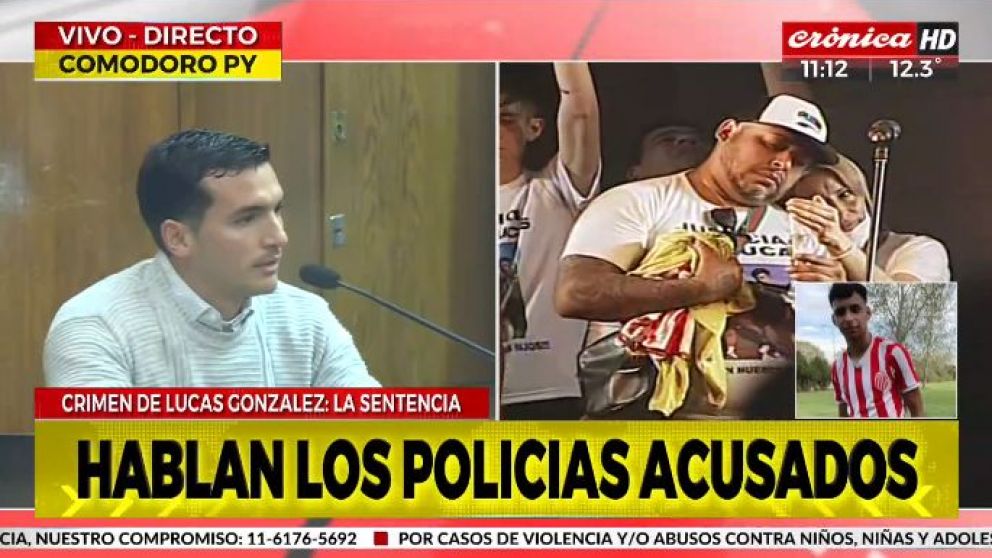 Crimen de Lucas González: las últimas palabras de los policías acusados