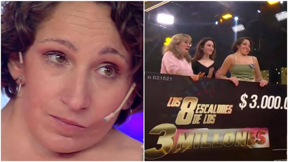 La participante de "Los 8 escalones" festejó junto a su mamá y hermana.