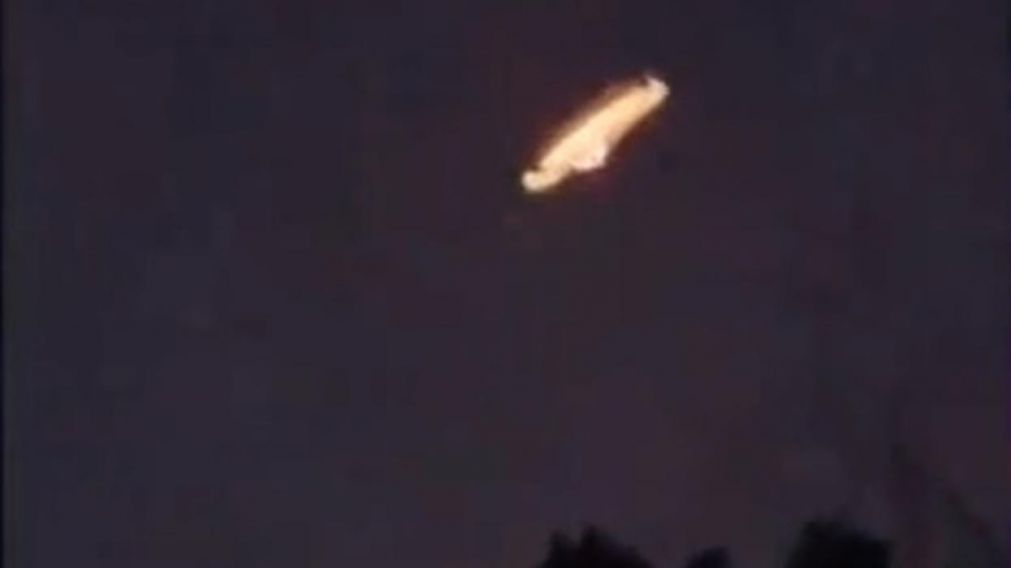 El extraño objeto fue visualizado en Río Cuarto (Captura de video).