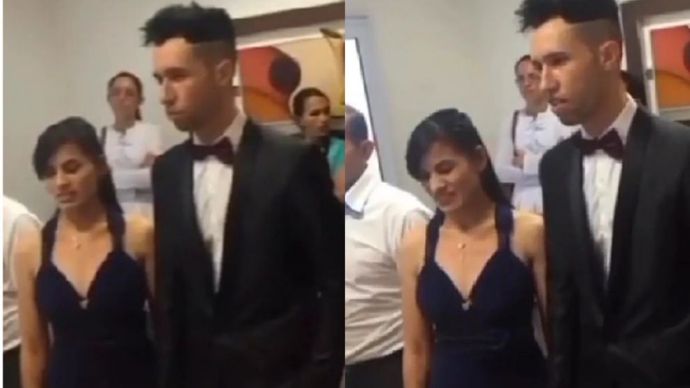 Una joven Hizo una insólita broma en medio de su casamiento y el juez tomó una drástica decisión (Imagen captura vídeo).