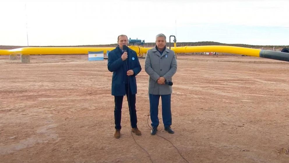 Gobernador de Neuquén en la inauguración del Gasoducto Néstor Kirchner: "Es una obra que permite seguir generando y garantizando el autoabastecimiento energético".
