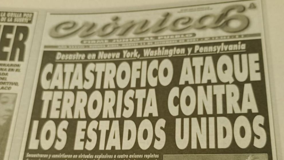 La tapa del martes 11 de setiembre de 2001.