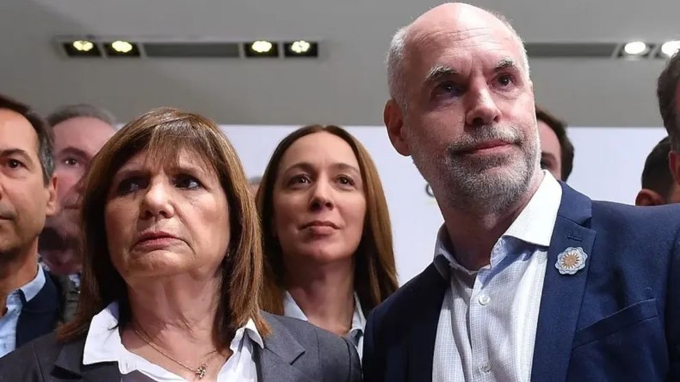 El primer plano de Patricia Bullrich y Horacio Rodríguez Larreta, los precandidatos presidenciales de Juntos por el Cambio (Archivo).