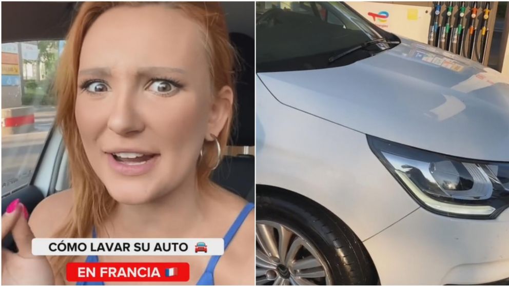 Una francesa comparó la manera de lavar autos en su país con la de Argentina.