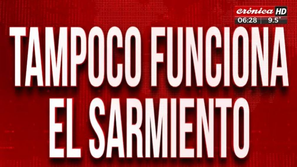 Caos total en el AMBA: tampoco funciona el Tren Sarmiento
