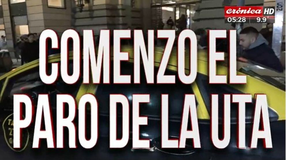 Comenzó el paro de la UTA: el país sin colectivos por 24 horas