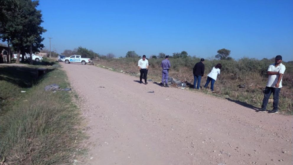 El cadáver fue encontrado en el interior de un zanjón (Gentileza Chaco día por día).