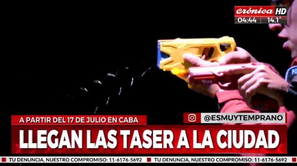 Policías de la Ciudad ya se entrenan para usar las Taser