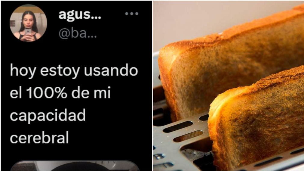 Una joven mostró su increíble manera de tostar el pan.