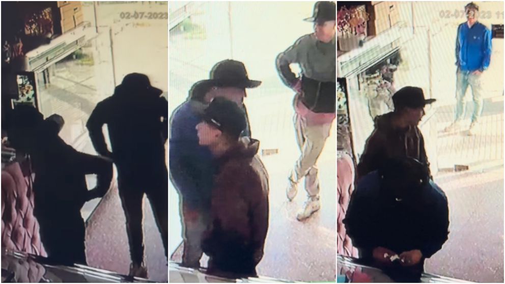 Los jóvenes ladrones aprovecharon la distracción de las empleadas del local.
