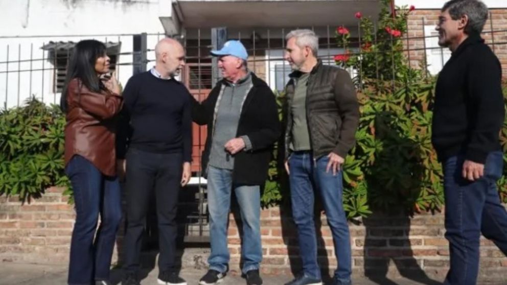 El precandidato a presidente visitó Entre Ríos.